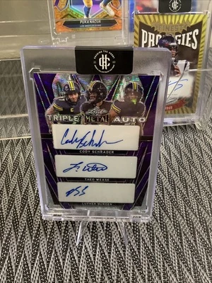 2024 Leaf Metal Triple Auto 5/5 Cody Schrader, Theo Wease, Luther Burden - Image 1 of 2