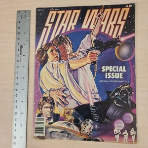 1977 Vintage STAR WARS SPECIAL ISSUE #9 OFFICIAL POSTER MONTHLY MAG DARTH VADER - Bild 1 von 16