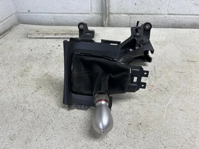 2020 HONDA CIVIC Manual Transmission Shifter Silver Metal Black Leather OEM - Image 1 of 4