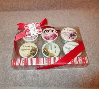 Bodycology Body Butter 6 Piece Gift Set 6 - 2.47 oz Shea Cherry Sweet Sugar NEW - Image 1 of 4