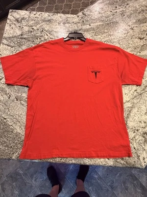 Red Telsa Work Men’s Work Shirt 3XL Short Sleeve - Image 1 of 3