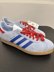 Adidas Gazelle Spikeless Golf Shoes Clear Sky/Team Royal - Picture 1 of 5