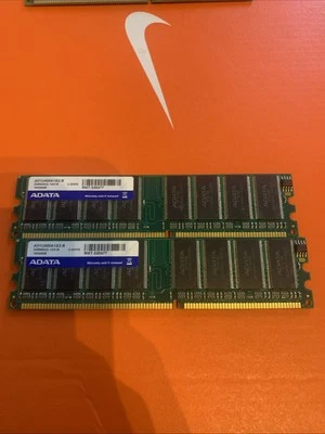 ADATA AD1U4001G3-B DDR400 2gb (2x1gb) Memory Ram Pc - Image 1 of 2