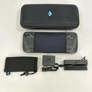 Consola portátil Valve Steam Deck negra 256 GB con estuche y base - Excelente - Imagen 1 de 7