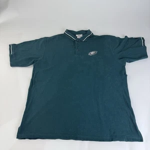 Vintage Philadelphia Eagles NFL Football y2k 2000s Retro Men’s Green Polo XL - Bild 1 von 3