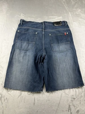 Pantalones Cortos Southpole Red Tab Para Hombres 42 Sueltos Envejecidos Y2K Dobladillo Crudo De Colección Denim Foto 1 de 4