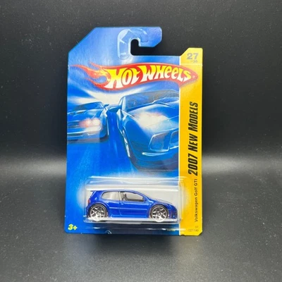 Coche diecast Hot Wheels Volkswagen Golf GTI azul 2007 nuevos modelos 27/36 Foto 1 de 4