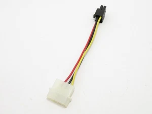 Motherboard PSU Adapter Cable 6-pin Male to 4-pin Molex Male 10cm - Afbeelding 1 van 5