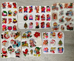 Vintage 1980's Christmas Puffy Stickers Lot. Hallmark,AGC +more. 3 Dimensional - Picture 1 of 8