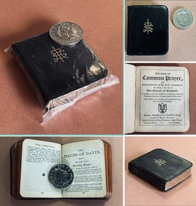 Miniature Antique Leather Book of Common Prayer Bible Interest - Bild 1 von 12