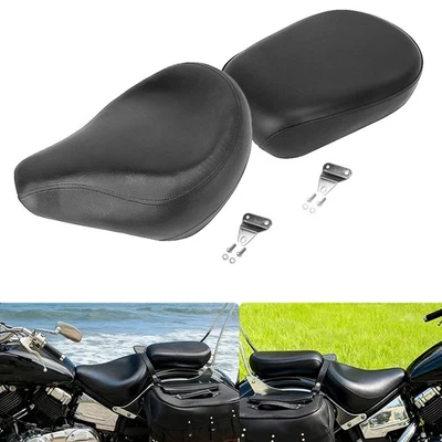 Driver Passenger Seat For Yamaha V Star 650 XVS650 XVS650AT Silverado 98-2010 - Image 1 of 4