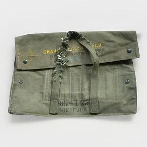 US Army Canvas Tasche BG 125 Military Storage Case OG107 Drab Green gestempelt - Bild 1 von 10