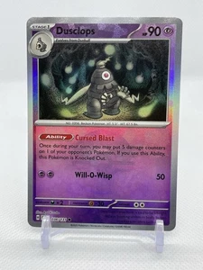 Pokemon Dusclops Master Ball 036/131 Reverse Holo Prismatic Evolutions - Picture 1 of 2