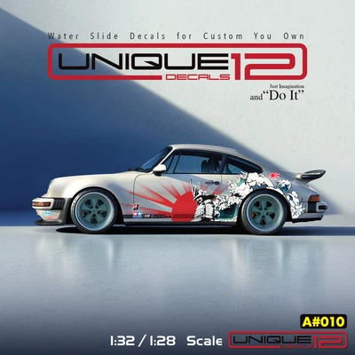 Samurai Art Race Wrap Water Slide Decal 1:32-28-25 Custom RC Diecast #A010 - Image 1 of 4