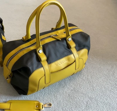 Genuine Aston Martin Vantage Small Luggage Holdall bag Yellow/Black - Image 1 of 2