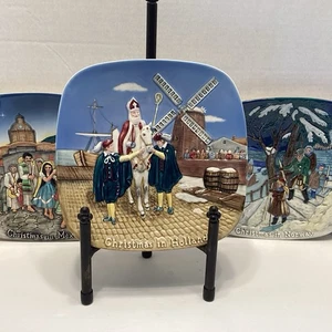 3 Beswick Royal Doulton Christmas Around The World Plates Limited Edition Lot. - Picture 1 of 24