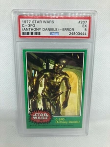 1977 Topps Star Wars C3PO error card #207 PSA 5 - Picture 1 of 2