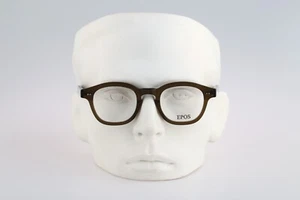 Epos Classic Zeus 2 N 2000s transparent olive green square eyeglasses frames NOS - Picture 1 of 10