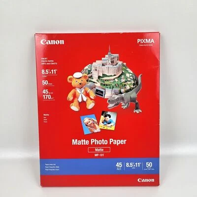 Canon Pixma Photo Paper Plus Matte 8-1/2 x 11" 50 Sheets/Pack. New Sealed - Image 1 of 4