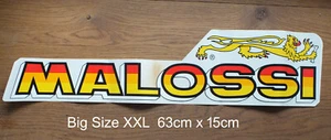 XL Big Size Sticker Aufkleber Malossi Racing Moto Tuning Mopeds Scooters Roller - Picture 1 of 1