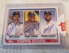 2020 Celebration  Decades Triple Wade Boggs Frank Thomas Yordan Alvarez Rc Auto 
