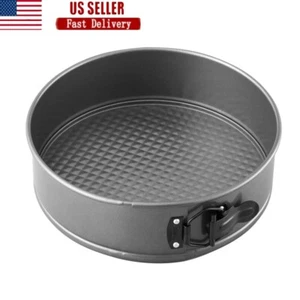 Non-Stick Springform Pan 9 Inch Removable Bottom Cheesecake Cake Baking Tool New - Picture 1 of 16