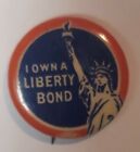 VINTAGE I OWN A (STATUE OF) LIBERTY BOND WW1 PIN