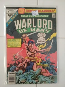 WARLORD OF MARS KING SIZE ANNUAL #1 MARVEL 1977 - Picture 1 of 1