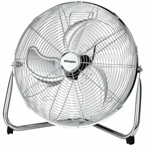 40CM HIGH VELOCITY FLOOR FAN AIR COOLING CIRCULATING CHROME DIMPLEX GDCFF40HVS - Picture 1 of 11