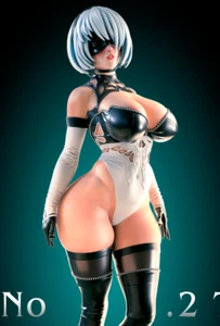 Bodysuit Goth Girl Mommy Milf - Unpainted DnD RPG Board Game Mini Model - Picture 1 of 8