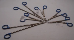 Lot of 6 Endo-Surgery Ligation Clip Applier, Blue Handle 2 @ 11" - Picture 1 of 7