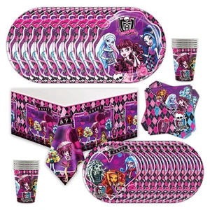 Monster High Cumpleaños Decoración Fiesta Suministros Set Platos Tazas Mantel Servilletas - Imagen 1 de 6