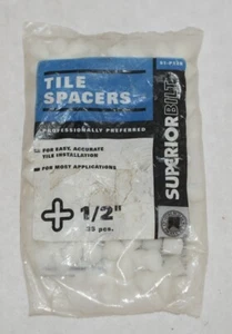 Superiorbilt 81P12B Fliesenabstandshalter ein halber Zoll 35 Stück Kreuzform - Bild 1 von 5