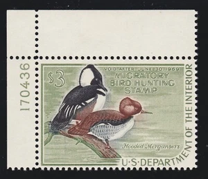 US RW35 $3 Duck Hunting Mint Plt #170436 Single VF OG NH SCV $65 - Picture 1 of 2
