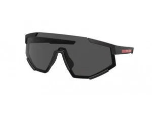 Prada Linea Rossa Sunglasses PS 04WS DG006F Black Rubber Dark gray Man