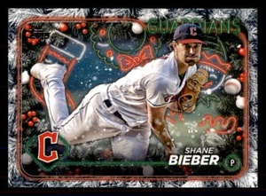 2024 Topps Holiday Tree #H79 Shane Bieber Cleveland Guardians - Bild 1 von 2