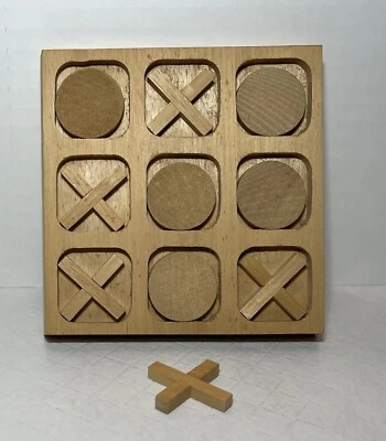 Wooden Tic - Tac - Toe Board With 5 X’s & 5 O’s - Image 1 of 3