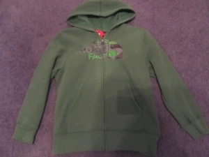 NWT THE NORTH FACE BOYS LOGO WEAR FULL ZIP HOODIE SMALL 7/8 - Picture 1 of 6