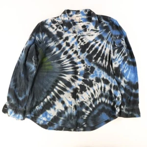 Carbon 2 Cobalt Shirt Mens Sz. XL Black L/S Tie Dye Outdoor Cotton Light Beach - Picture 1 of 6