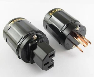 1 x Conector IEC C-029 + Enchufe de alimentación P-029 EE. UU. para audio - Imagen 1 de 5