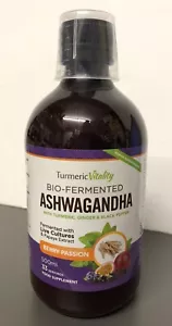 TURMERIC VITALITY, ASHWAGANDHA LIQUID - Fermented High Strength Liquid 500ml. - Picture 1 of 4