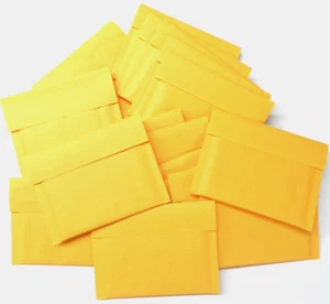 Small Bubble Mailers Kraft 5"Wide x 4" Height Mini Size Mailer Self Seal 100 Pcs - Picture 1 of 20
