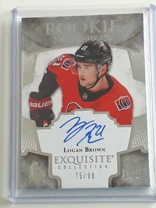 ERS-LB Logan Brown Rookie Signatures /99 Exquisite Collection 2018-19 Upper Deck - Bild 1 von 2
