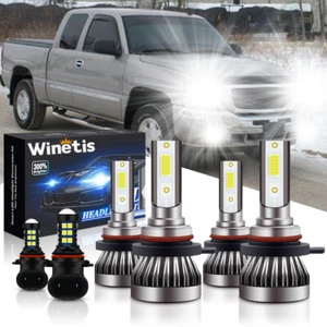 Combo de faros antiniebla LED para GMC Sierra 1500 2500 HD 3500 2001-2006 - Imagen 1 de 10