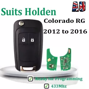 1XComplete Remote Transponder Key Fob To Suit Holden Colorado RG 2012 to 2016 2B - Picture 1 of 4