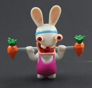 2000er RAVING RABBIDS PVC Figur 2,5" (6,5 cm) Original Ubisoft Videospiel Artikel #2 - Bild 1 von 6
