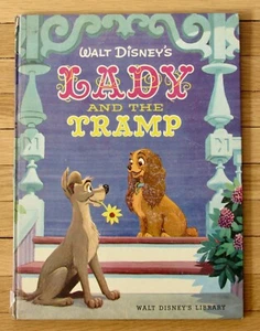 Walt Disney's LADY AND THE TRAMP 1955 Simon and Schuster Oversize HB L1 - Picture 1 of 6