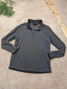 Under Armour Golf Jacket Mens XL Extra Large Snap Gray 1/4 Loose Knit - Picture 1 of 10