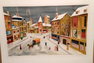 Eugene Valentin Lithograph Signed Numbered Limited Edition Street Scene - Picture 1 of 9