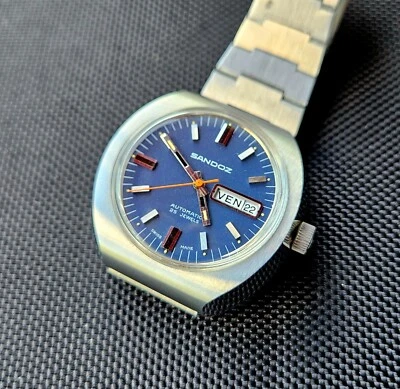 Sandoz 25J automatic Incabloc all stainless 1789 Z-64-6 cal. 908 FHF - Image 1 of 4